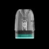 VOOPOO ARGUS G2/P2 通用頂部注油空煙彈 (V2版本)。透明獨立商品照 (Isolated Image)，於純白背景去背展示，清晰呈現 3mL 大容量透明倉體結構與便捷注油口設計。