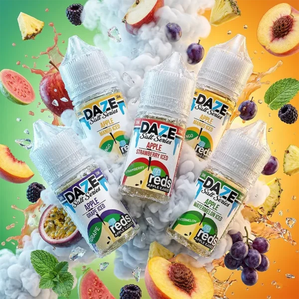 自拍星期天煙油 7 Daze 商品圖 自拍星期天煙油 7 Daze 商品圖,呈現蘋果冰沙與熱帶水果冰感調性